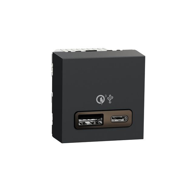 SCHNEIDER ELECTRIC NEW UNICA ДВОЙНО USB QUICK CHARGE A+C 18W