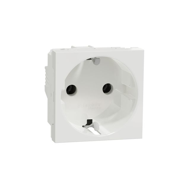 SCHNEIDER ELECTRIC NEW UNICA КОНТАКТ ШУКО 2P+E 16A, БЯЛ