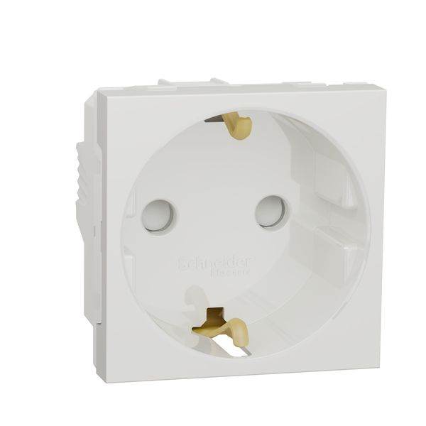 SCHNEIDER ELECTRIC NEW UNICA КОНТАКТ ШУКО С ДЗ 2P+E 16A, БЯЛ