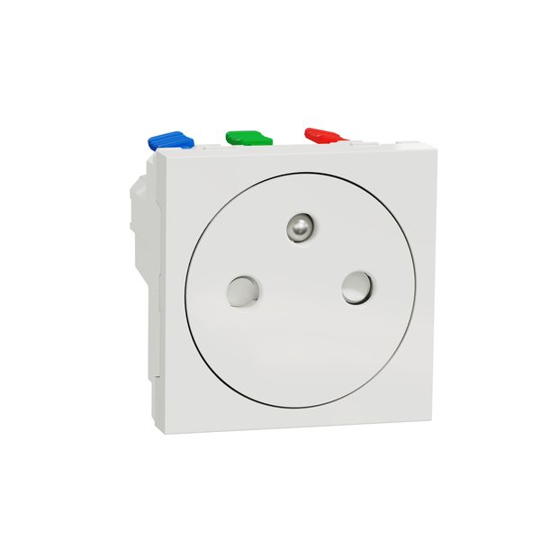 SCHNEIDER ELECTRIC NEW UNICA КОНТАКТ ФРЕНСКИ СТАНД.,2P+E 16A, ОТКРИТ МОНТАЖ