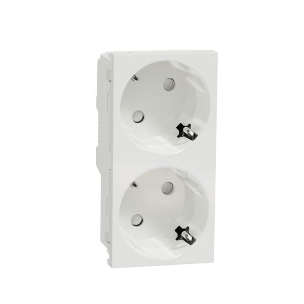 SCHNEIDER ELECTRIC NEW UNICA ДВОЕН КОНТАКТ ШУКО С ДЗ ,2P+E