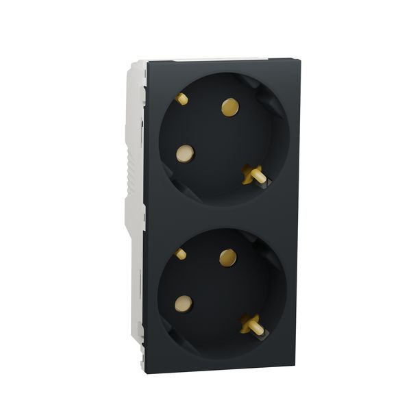 SCHNEIDER ELECTRIC NEW UNICA ДВОЕН КОНТАКТ ШУКО 2P+E С IPT