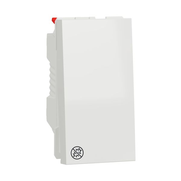 SCHNEIDER ELECTRIC NEW UNICA ЕДНОПОЛЮСЕН КЛЮЧ 10A, 1 МОДУЛ, АНТИБАКТ., БЯЛ