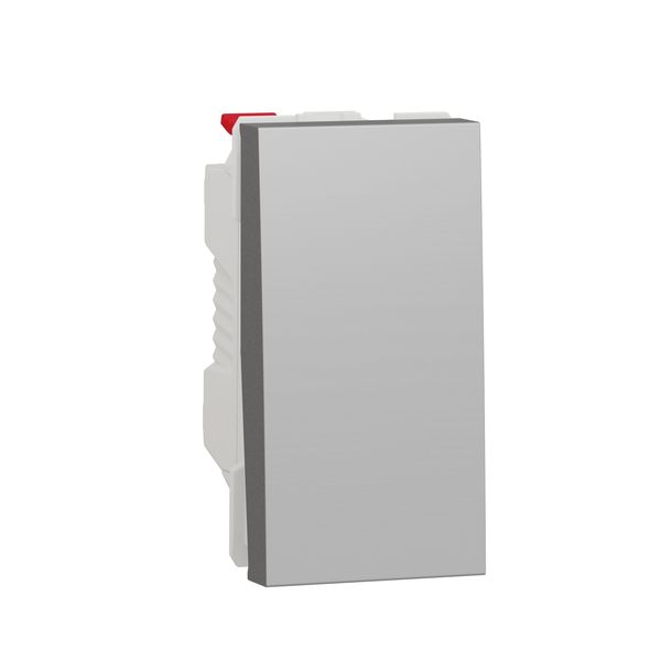 SCHNEIDER ELECTRIC NEW UNICA ЕДНОПОЛЮСЕН КЛЮЧ 10А, 1 МОДУЛ, АЛУМИНИЙ