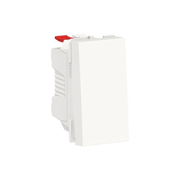 SCHNEIDER ELECTRIC NEW UNICA БУТОН 10А, 1 МОДУЛ, БЯЛ