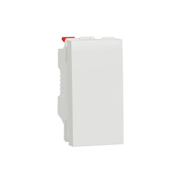 SCHNEIDER ELECTRIC NEW UNICA БУТОН 10А, 1 МОДУЛ, АНТИБАКТЕРИАЛЕН, БЯЛ