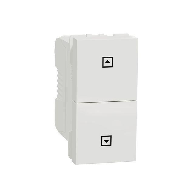 SCHNEIDER ELECTRIC NEW UNICA БУТОН ЗА ЩОРИ 10А, 1 МОДУЛ