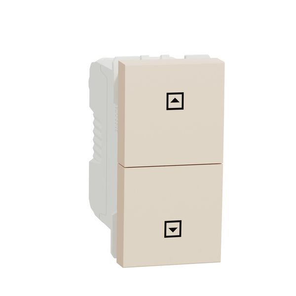 SCHNEIDER ELECTRIC NEW UNICA БУТОН ЗА ЩОРИ 10А, 1 МОДУЛ