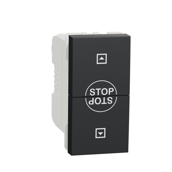 SCHNEIDER ELECTRIC NEW UNICA КЛЮЧ ЗА ЩОРИ, 10А, 1 МОДУЛ, АНТРАЦИТ