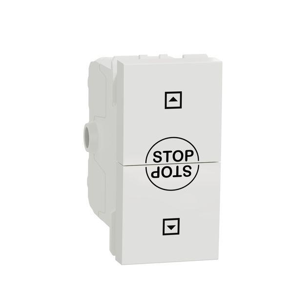 SCHNEIDER ELECTRIC NEW UNICA ДВУПОЛЮСЕН КЛЮЧ ЗА ЩОРИ 10 А, 1 МОДУЛ