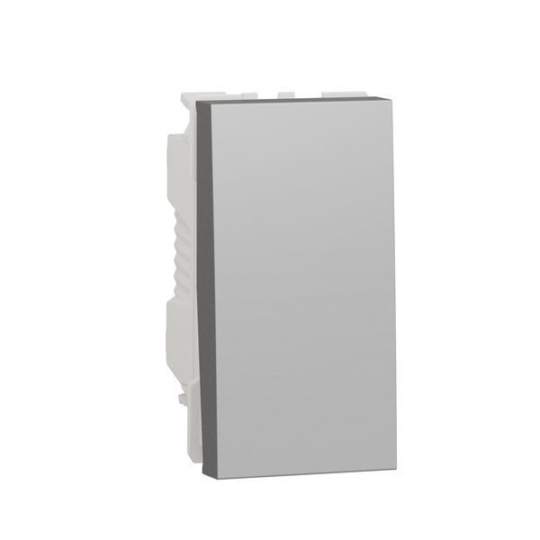 SCHNEIDER ELECTRIC NEW UNICA БУТОН НО / НЗ 10 А, 1 МОДУЛ, АЛУМИНИЙ