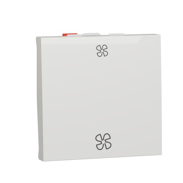 SCHNEIDER ELECTRIC NEW UNICA КЛЮЧ ЗА ВЕНТИЛАТОР 10А, ДВУМОДУЛЕН, АНТИБАКТ.
