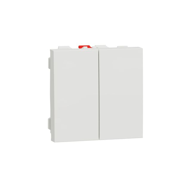 SCHNEIDER ELECTRIC NEW UNICA СЕРИЕН ДЕВИАТОРЕН КЛЮЧ, 10А, ДВУМОДУЛЕН, БЯЛ