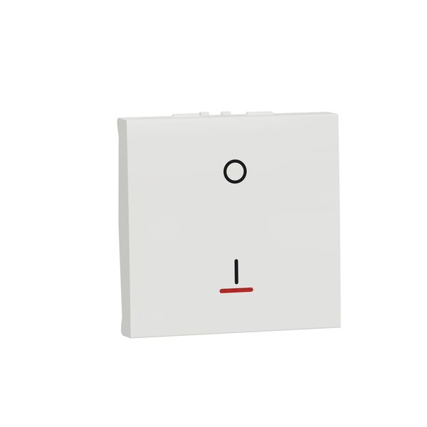 SCHNEIDER ELECTRIC NEW UNICA ДВУПОЛЮСЕН КЛЮЧ С ИНДИКАТОРНА ЛАМПА, 16А, ВИНТ, 2 МОДУЛА, БЯЛ