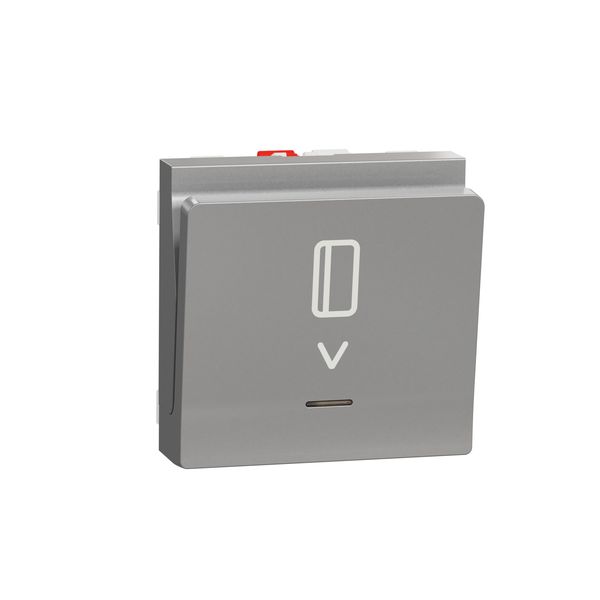 SCHNEIDER ELECTRIC NEW UNICA КЛЮЧ-КАРТА 10А, 2 МОДУЛА, АЛУМИНИЙ