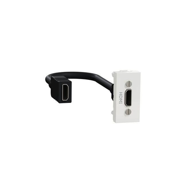 SCHNEIDER ELECTRIC NEW UNICA КОНЕКТОР HDMI, 1 МОДУЛ, БЯЛ