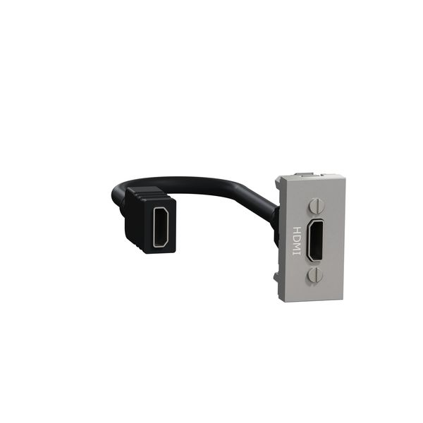SCHNEIDER ELECTRIC NEW UNICA КОНЕКТОР HDMI, 1 МОДУЛ, АЛУМИНИЙ