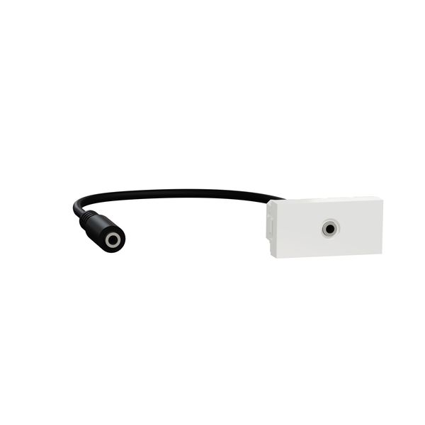 SCHNEIDER ELECTRIC NEW UNICA МИНИ ЖАК 3,5 ММ. 1 МОДУЛ, БЯЛ