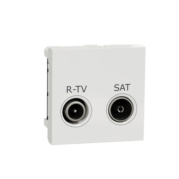 SCHNEIDER ELECTRIC NEW UNICA РОЗЕТКА R-TV SAT, 2 МОДУЛА