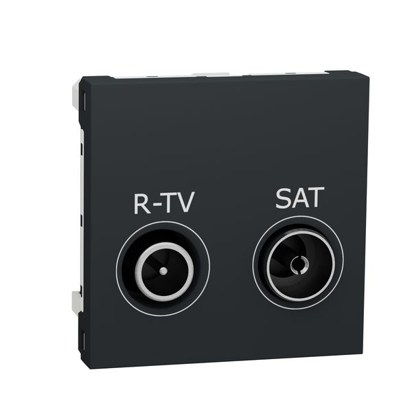 SCHNEIDER ELECTRIC NEW UNICA РОЗЕТКА R-TV SAT, 2 МОДУЛА