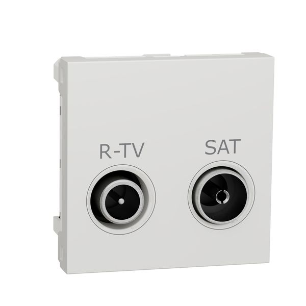 SCHNEIDER ELECTRIC NEW UNICA РОЗЕТКА R-TV SAT, 2 МОДУЛА