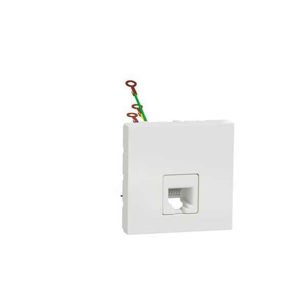 SCHNEIDER ELECTRIC NEW UNICA ТЕЛЕФОННА РОЗЕТКА RJ12, 2 МОДУЛА, БЯЛ
