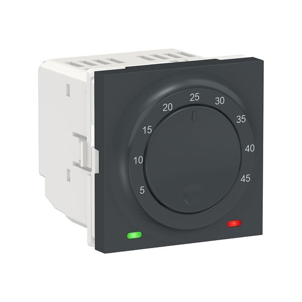SCHNEIDER ELECTRIC NEW UNICA ПОДОВ ТЕРМОСТАТ 8А, АНТРАЦИТ