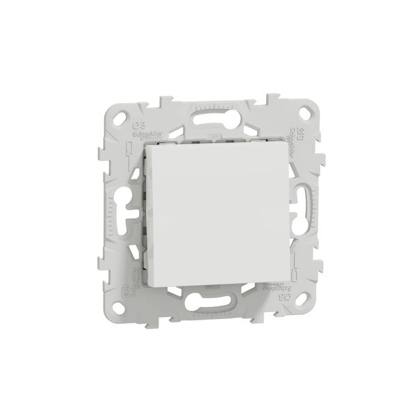 SCHNEIDER ELECTRIC NEW UNICA ДЕВИАТОРЕН КЛЮЧ С МОНТАЖНА РАМКА, 2 МОДУЛА, БЯЛ