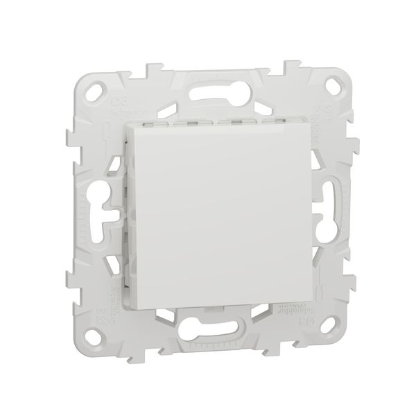 SCHNEIDER ELECTRIC NEW UNICA БУТОН С МОНТАЖНА РАМКА, 2 МОДУЛА, БЯЛ