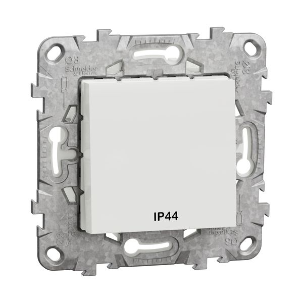 SCHNEIDER ELECTRIC NEW UNICA КЛЮЧ IP44 ДВУМОДУЛЕН, БЯЛ ВЛАГОЗАЩИТЕН