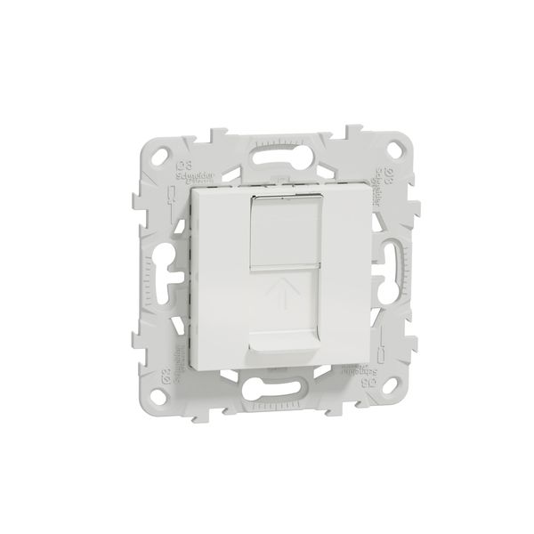 SCHNEIDER ELECTRIC NEW UNICA RJ45, КАТ.5 UTP РОЗЕТКА С МОНТАЖНА РАМКА, 2 МОДУЛА, БЯЛ