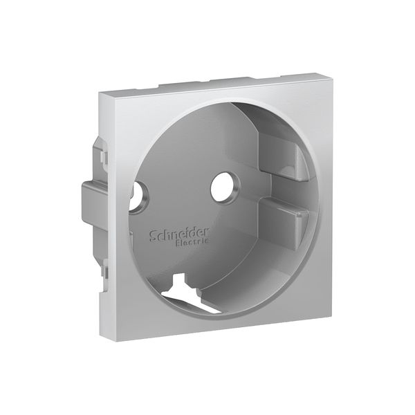 SCHNEIDER ELECTRIC NEW UNICA КАПАК ЗА КОНТАКТ ШУКО, АЛУМИНИЙ