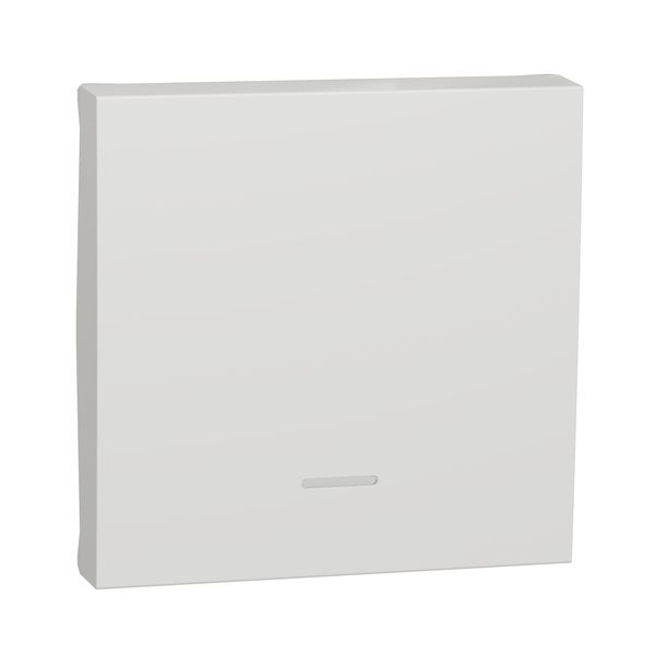 SCHNEIDER ELECTRIC NEW UNICA ДВУМОДУЛЕН КАПАК С ИНДИКАТОР, БЯЛ