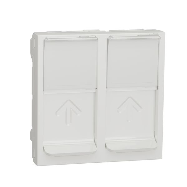 SCHNEIDER ELECTRIC NEW UNICA ДВОЙНА РОЗЕТКА RJ45 БЕЗ КОНЕКТОР, 2 МОДУЛА