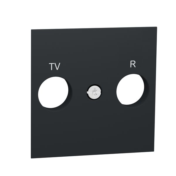 SCHNEIDER ELECTRIC NEW UNICA ЛИЦЕВ ПАНЕЛ TV/R, АНТРАЦИТ