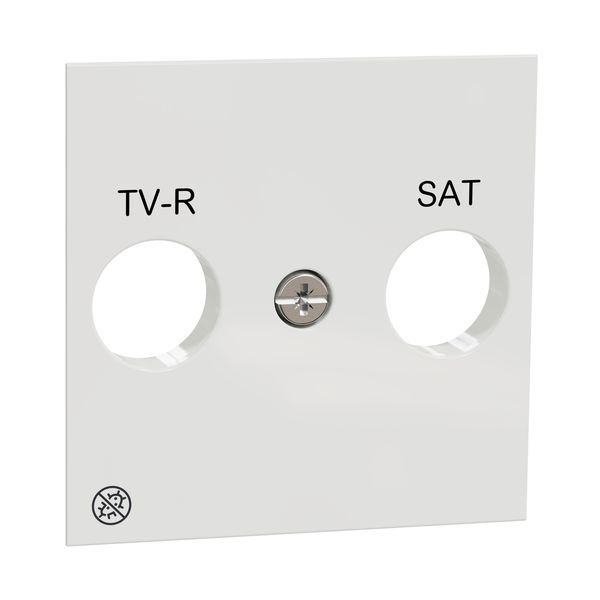 SCHNEIDER ELECTRIC NEW UNICA КАПАК ЗА R-TV/SAT, АНТИБАКТ., БЯЛ