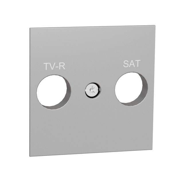 SCHNEIDER ELECTRIC NEW UNICA ЛИЦЕВ ПАНЕЛ R-TV / SAT, АЛУМИНИЙ