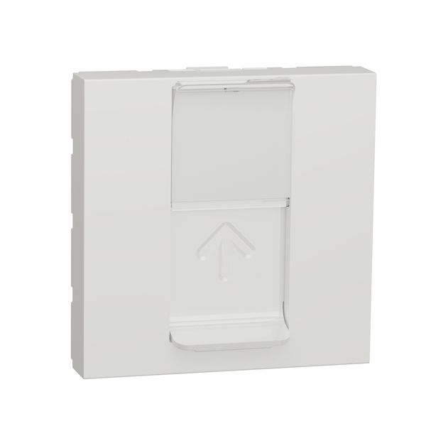 SCHNEIDER ELECTRIC NEW UNICA КАПАК ЗА RJ45 KEYSTONE/SYSTIMAX 2 МОДУЛА, БЯЛ