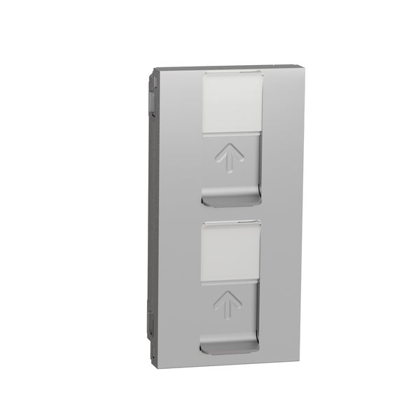 SCHNEIDER ELECTRIC NEW UNICA КАПАК ЗА RJ45 2XKEYSTONE/SYSTIMAX 4 МОДУЛА