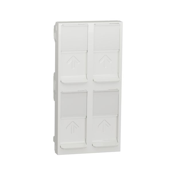 SCHNEIDER ELECTRIC NEW UNICA КАПАК ЗА RJ45 2XKEYSTONE/SYSTIMAX 4 МОДУЛА