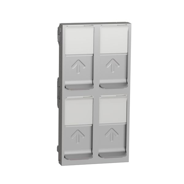 SCHNEIDER ELECTRIC NEW UNICA КАПАК ЗА RJ45 2XKEYSTONE/SYSTIMAX 4 МОДУЛА
