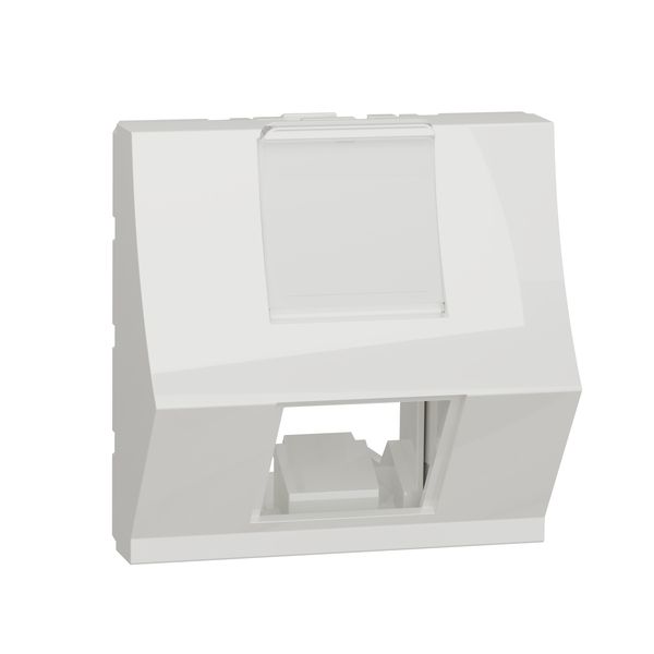SCHNEIDER ELECTRIC NEW UNICA КАПАК ЗА RJ45 2XKEYSTONE/SYSTIMAX 2 МОДУЛА