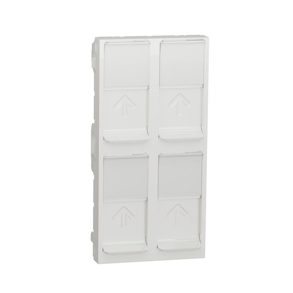 SCHNEIDER ELECTRIC NEW UNICA ЧЕТВОРНА РОЗЕТКА RJ45 БЕЗ КОНЕКТОР, 45Х90