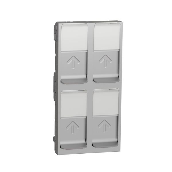 SCHNEIDER ELECTRIC NEW UNICA ЧЕТВОРНА РОЗЕТКА RJ45 БЕЗ КОНЕКТОР, 45Х90