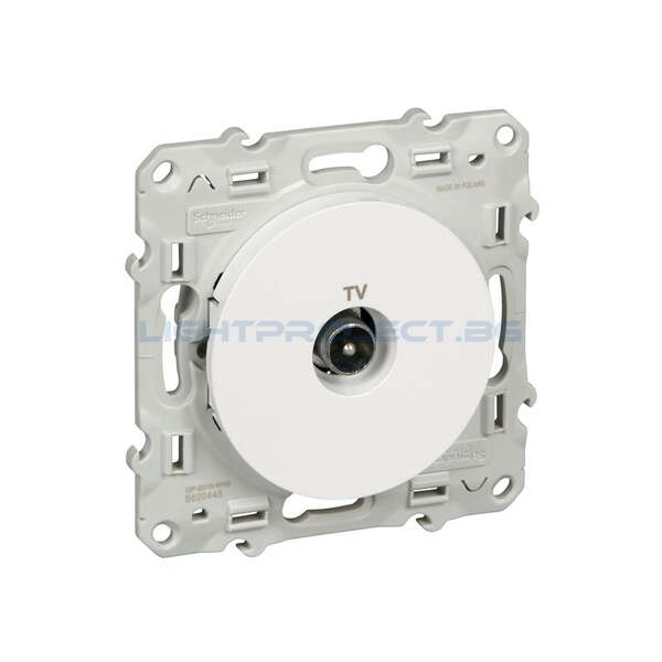 SCHNEIDER ELECTRIC S520445 РОЗЕТКА TV ODACE БЯЛ