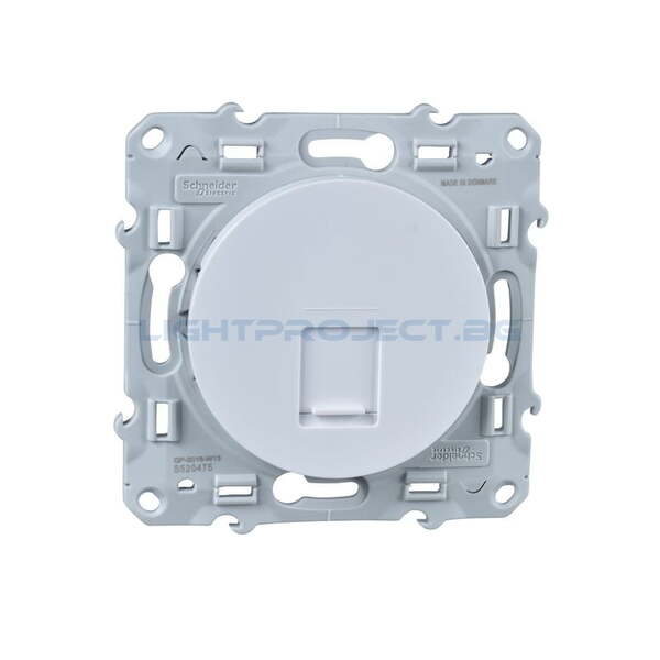 SCHNEIDER ELECTRIC S520475 РОЗЕТКА RJ45 CAT.6 НЕЕКРАНИРАНА ODACE БЯЛ