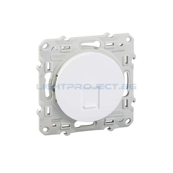 SCHNEIDER ELECTRIC S520476 РОЗЕТКА RJ45 CAT.6 ЕКРАНИРАНА ODACE БЯЛ
