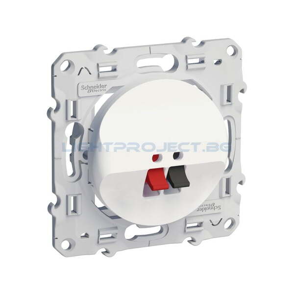 SCHNEIDER ELECTRIC S520487 РОЗЕТКА ЗА ВИСОКОГОВОРИТЕЛ ODACE БЯЛ