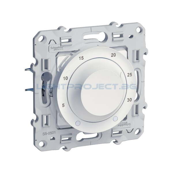 SCHNEIDER ELECTRIC S520501 ЕЛЕКТРОНЕН СТАЕН ТЕРМОСТАТ 8A ТОПЛО/СТУДЕНО ODACE БЯЛ