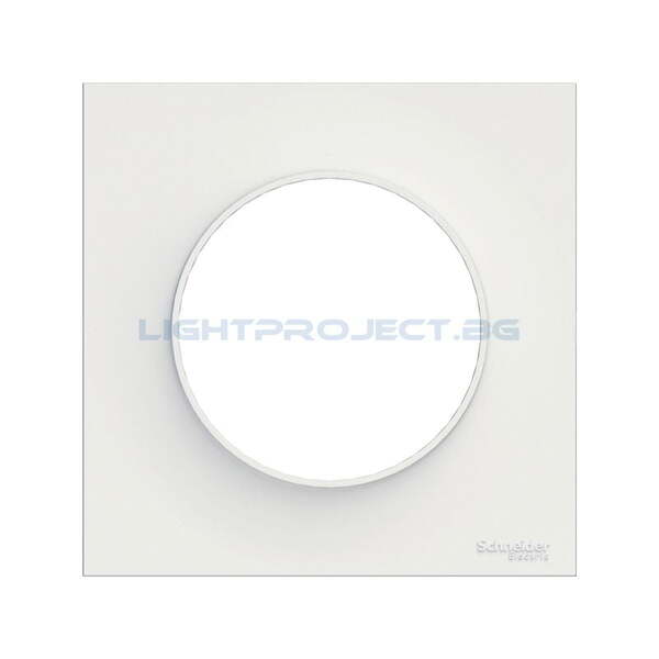 SCHNEIDER ELECTRIC S520702 ODACE STYL ДЕКОРАТИВНА РАМКА ЕДИНИЧНА БЯЛ